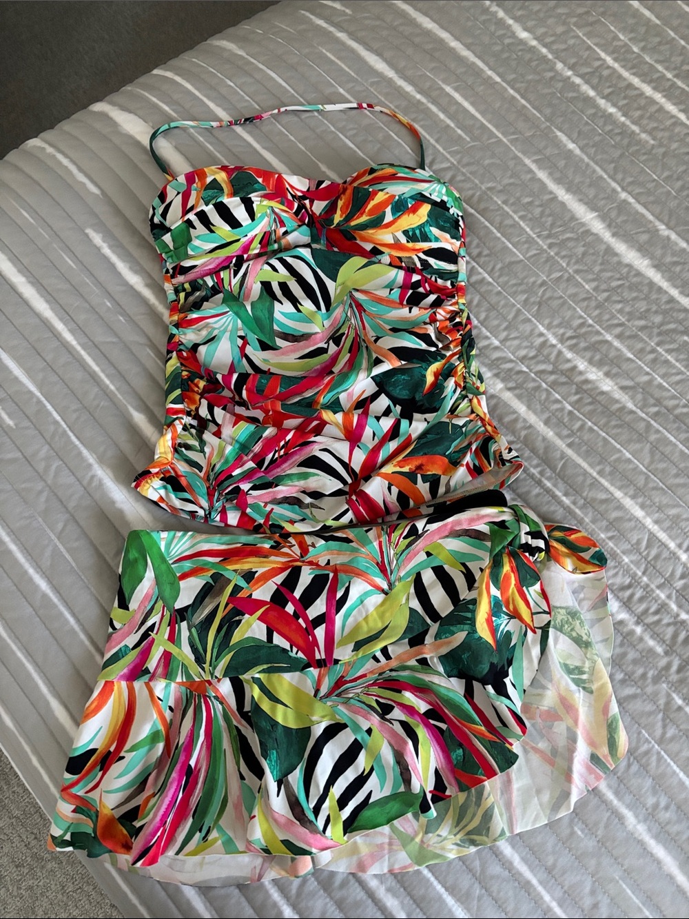 La Blanca Tropical Skirted 2 Piece Tankini 8